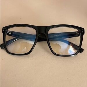 Handcrafted Black and Blue Women's Glasses